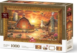 Art Puzzle sestavljanka z okvirjem in lepilom 3v1 1000 koščkov – Za soncem
