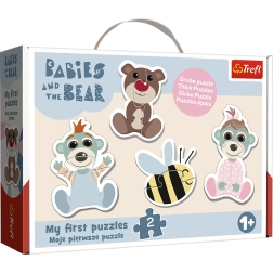 Puzzle Baby Classic Prijateljstvo dojenčki – BOBAŠKI IN MIŠ (Trefl)