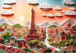 Puzzle Trefl Paper Art: Pariz 1000 kosov