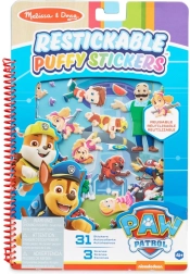 Večkrat uporabne puffy nalepke PAW PATROL – knjiga aktivnosti 19 × 28 cm