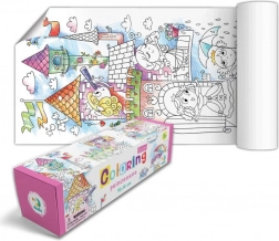 Plakat za barvanje – princesa 70 × 16 cm v darilni škatlici