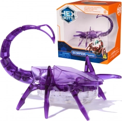 Hexbug robotski škorpijon vijoličen s svetlobo – senzorična gibljiva igrača