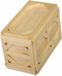 Lesena kokošja hranilnica