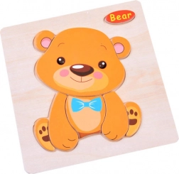 Lesena sestavljanka Živalce