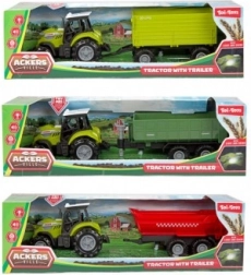 Plastični traktor s prikolico na prosti tek z lučjo in zvokom