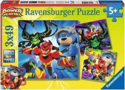 Ravensburger sestavljanka Power Players 3×49 kosov