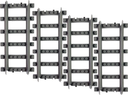 Stavebnica BLOXO ravni tiri za vlake in tramvaje RAPPA – 4 kosi