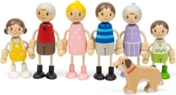Bigjigs Toys komplet punčk za hišico – družina