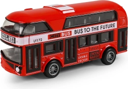 Kovinski londonski dvonadstropni avtobus s povratnim pogonom 9,5 cm