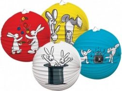 Papirnat okrogel lampijon BOB IN BOBO 25 cm