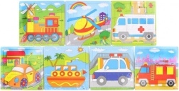 Lesene sestavljanke avto – 9 kosov