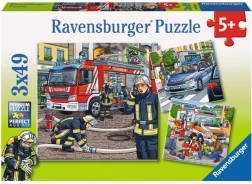 Ravensburger puzzle Reševalci 3×49 kosov