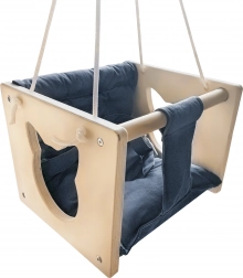 Lesena gugalnica za otroke Mačka