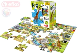 EFKO Baby Puzzle BIG v ZOO – veliki kosi 24 kosov - 1 kos