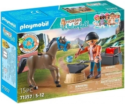 Playmobil Ranč pri Slapu s kovačem Benom in konjem Ahilom