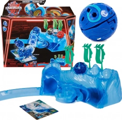 Bakugan Training Set z figurico Octogan Aquatic Clan moder – strateška igra