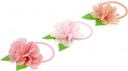 Elastični trakovi za lase s cvetom Chayenne, 3 kosi