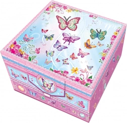 skrivni dvonadstropni pisemski set z okrasnim peresom