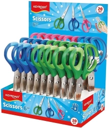 Šolske škarje KEYROAD Soft 15 cm, assort - 1 kos