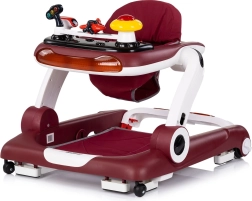 Chipolino Little Explorer 4-in-1 Interactive Walker, Red