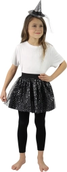Komplet čarovnice s tutu krilom in naglavnim trakom