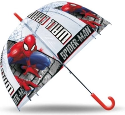 Otroški avtomatski prozorni dežnik SPIDERMAN 48 cm