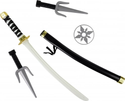 Ninja set z noži in metajočo zvezdo