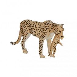 Mojo gepard z mladičem – realistična figurica za otroke in zbiratelje
