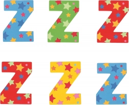 Velika lesena črka z zvezdo