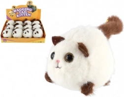 Mehka igrača na vzmet mačka 10 cm