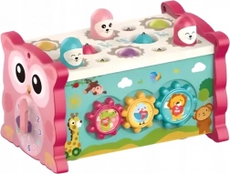 CHIPOLINO Motorična kocka 8v1 Sova Roza