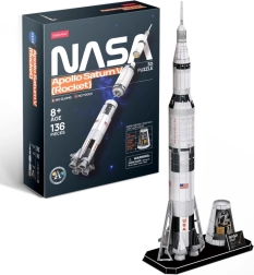 3D sestavljanka Saturn V Rocket – 136 koščkov