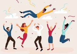 Puzzle Moment: Party People od Ravensburgerja, 300 koščkov