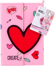 Mini kozmetična torbica iz umetnega usnja z magnetnim zapiranjem