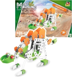 Mali mehanik – dinozaver Stegosaurus, gradbeni set 125 delov