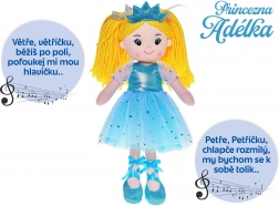 Punčka princesa Adelka 35 cm poje v češčini