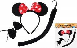 Komplet za karneval - miška črna