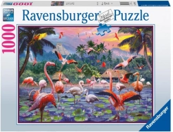 Ravensburger sestavljanka Pink Flamingos 1000 kosov