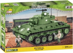 Cobi M24 Chaffee – komplet za sestavljanje tanka iz 2. svetovne vojne (590 koščkov, 2 figurici)