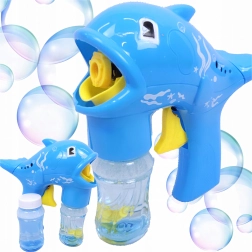 Pištola za milne mehurčke v obliki delfina z rezervoarjem in 2 polnili