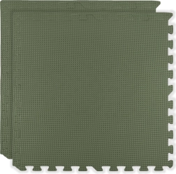 Pena podloga HUMBI 120×60, velike vodoodporne puzzle, varna, 2 kosa, kaki