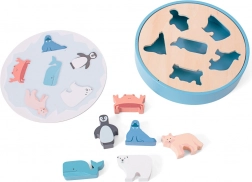 Lesene obrisne sestavljanke z živalmi oceana