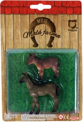 Živali na kmetiji 2 v 1 – konj in osel