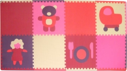 Pena sestavljanka Dekliške igrače z obrobami