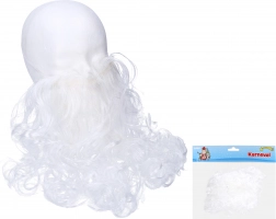 Bele umetne brke za kostum Miklavža, čarovnika ali dedka