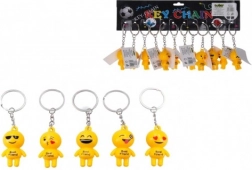 Obesek za ključe smeško, kovina/plastika, 9 cm