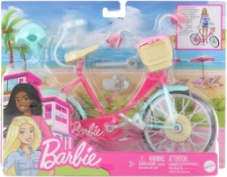 Kolo za punčko Barbie s košarico in čelado