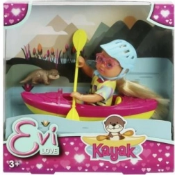 Punčka Evi Love s kajakom in dodatki