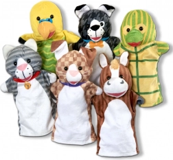 Ročne lutke – domače živali, komplet za otroke 2+