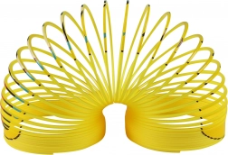 Magična vzmet s smeškom – rumena antistresna spirala